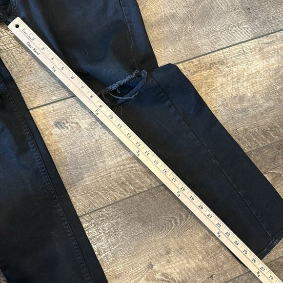 Diesel Men's Distressed Slim Fit Jean Black Size 34x26 - Picture 3 of 9